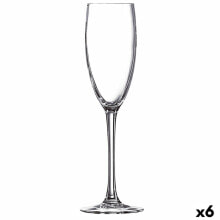 Champagne glass Ebro Transparent Glass (160 ml) (6 Units)
