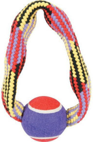 Zolux Rope toy with a tennis ball, circle 23 cm