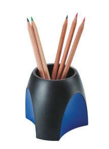 HAN Delta подставка для ручек и карандашей Черный, Синий Пластик 1753-34