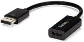 StarTech.com DisplayPort to HDMI Adapter - 4K 30Hz Active DisplayPort to HDMI Video Converter - DP to HDMI Monitor/TV/Display Cable Adapter Dongle - Ultra HD DP 1.2 to HDMI 1.4 Adapter - 0.15 m - DisplayPort - HDMI Type A (Standard) - Male - Female - Stra