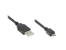 Alcasa 2510-MB003 USB кабель 0,3 m 2.0 USB A Micro-USB B Черный