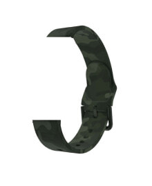 iTouch air 3 and Sport 3 Unisex Green Camo Extra Interchangeable Silicone Strap 40mm