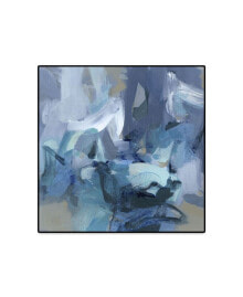 Giant Art abstract Blues II Oversized Framed Canvas, 45