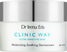 Feuchtigkeitsspendende und beruhigende Tagescreme für das Gesicht - Dr. Irena Eris Clinic Way Moisturising-Soothing Dermocream Day SPF20