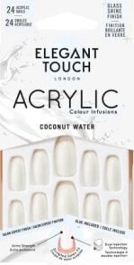 Купить средства для ухода за ногтями Elegant Touch: Künstliche Nägel Acrylic Coconut Water, 12 St