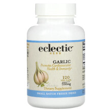 Eclectic Institute, сублимированный чеснок, 550 мг, 120 растительных капсул
