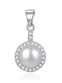 Женские ювелирные кулоны и подвески elegant silver pendant with river pearl AGH155P