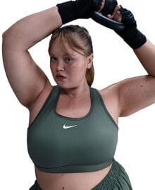 Nike plus Size Active Medium-Support Padded Logo Sports Bra