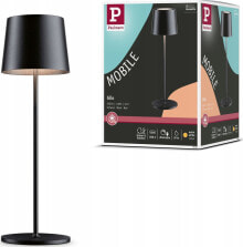 Lampka biurkowa Paulmann Lampka stołowa akumulatorowa GILO LED DIM USB-C 2.8W 240lm 2700K IP44 czarny mat / metal tworzywo sztuczne купить онлайн