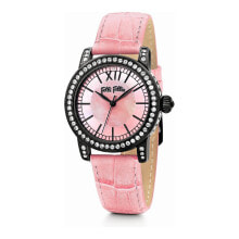 Женские наручные часы женские часы аналоговые со стразами на циферблате розовый браслет Folli Follie