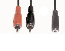 Кабели и разъемы для аудио- и видеотехники e+p B 132 аудио кабель 1,5 m 2 x RCA 3,5 мм Черный