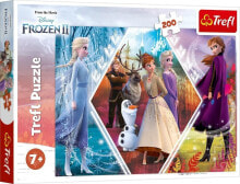 Детские развивающие пазлы Trefl Puzzle 200el Siostry w Krainie Lodu. Disney Frozen II 13249 Trefl