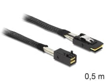 Кабели и разъемы для аудио- и видеотехники deLOCK 83388 Serial Attached SCSI (SAS) кабель 0,5 m