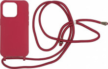 MOBILE ORIGIN Lanyard Case - Etui ze smyczą, cherry do iPhone 15 Pro