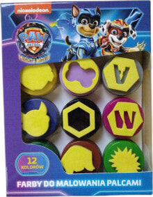 MAJEWSKI Farby do malowania palcami 12 kolorów 15ml Psi Patrol PAW PATROL