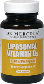 Витамин D Dr. Mercola Liposomal Vitamin D -Липосомальный витамин D3  - 5000 МЕ - 30 Капсул