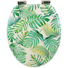 Premium WC Sitz Tropical Leaves