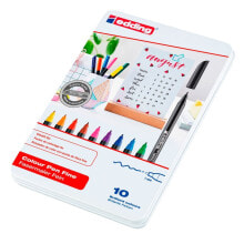 Фломастеры для рисования для детей eDDING Metal 10 Box 1200 Edding Colors