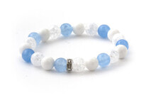 Женские браслеты bead bracelet made of jade, jade and crystal MINK119 / 17