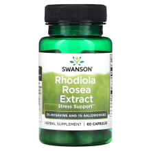 Растительные экстракты и настойки swanson, Rhodiola Rosea Extract, 60 Capsules