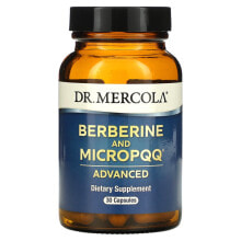 Антиоксиданты Dr. Mercola, Berberine and MicroPQQ Advanced, 30 Capsules