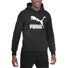 Puma Pinstripe Aop Pullover Hoodie Mens Size S Casual Outerwear 530179-01 купить онлайн