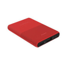 Внешние аккумуляторы для телефонов terratec P50 Pocket внешний аккумулятор Красный Литий-полимерная (LiPo) 5000 mAh 282272