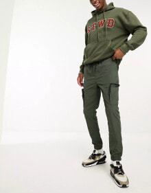 French Connection utility tech cargo trousers in khaki купить онлайн