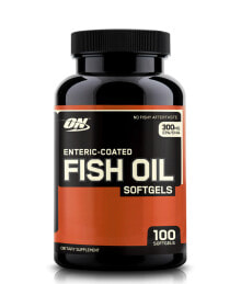 Рыбий жир и Омега 3, 6, 9 optimum Nutrition Enteric-Coated Fish Oil Softgels  Рыбий жир содержит жирные кислоты с длинной цепью, включая докозагексаеновую кислоту (ДГК) и эйкозапентаеновую кислоту (ЭПК) 100 капсул