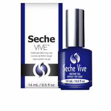 База и верхнее покрытие для ногтей sECHE VIVE instant gel effect top coat 14 ml