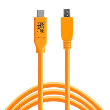 Купить фотоаппараты моментальной печати Tether Tools: TETHER TOOLS USB-C To 2.0 Micro- B 5 Pin Cable 4.60 m