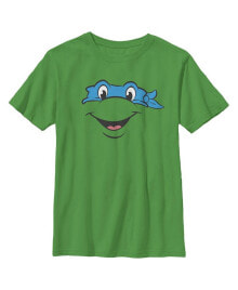 Nickelodeon boy's Teenage Mutant Ninja Turtles Leonardo Face Child T-Shirt