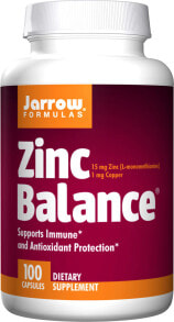 Цинк jarrow Formulas Zinc Balance Цинк 15 мг 100 капсул