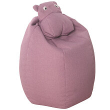 Pouffe Alexandra House Living Pink Acrylic Plastic Melamin Hippopotamus 58 x 65 x 58 cm