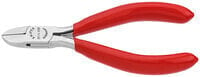 KNIPEX 77 11 115 - Diagonal-cutting pliers - Steel - Plastic - Red - 11.5 cm - 70 g