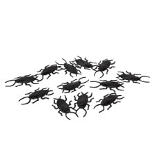 ATOSA Halloween Black Cockroach Pack 12 Units Decor