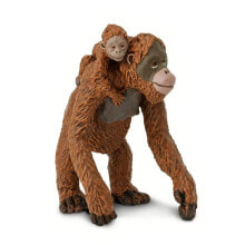 SAFARI LTD Orangutan With Baby Figure