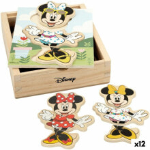 Child's Wooden Puzzle Disney + 2 Years 19 Pieces (12 Units)