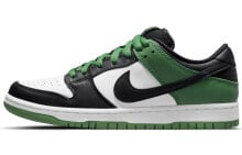 Кроссовки Nike Dunk SB Low Pro "Classic Green" - черно-зеленые, для мужчин и женщин, низкие, прочные и антискользящие, модель черно-белая" купить онлайн