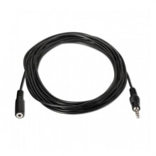 AISENS Jack 3.5 Male To Female Cable 3 m