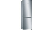 Bosch Serie 2 KGN33NLEB холодильник с морозильной камерой Отдельно стоящий Нержавеющая сталь 279 L A++