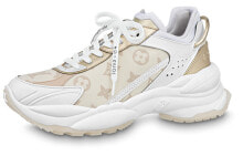 LOUIS VUITTON Run 55 Sneakers 'Beige Monogram White' Women's