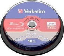 Купить dVD и Blu-ray плееры Verbatim: Odtwarzacz Blu-ray Verbatim BD-RE SL VERBATIM 25 GB 2x Spindle 10 szt.