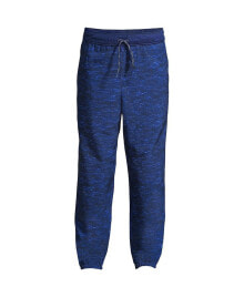 Lands' End big Boys Husky Iron Knee Athletic Stretch Woven Jogger Sweatpants