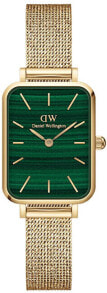 Купить женские наручные часы Daniel Wellington: Quadro 20X26 Pressed Sheffield Evergold Emerald DW00100561