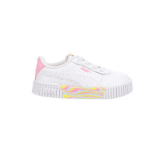 Puma Carina 2.0 Endless Summer Lace Up Toddler Girls Pink, White, Yellow Sneake