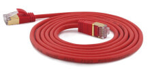 Кабели и разъемы для аудио- и видеотехники wantec 7155 сетевой кабель 0,1 m Cat7 S/FTP (S-STP) Красный