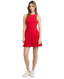 Tommy Jeans women's Crewneck Sleeveless Fit & Flare Dress
