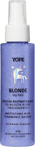 Купить лаки и спреи для укладки волос Yope: Spray für blondes und blondiertes Haar