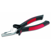 Pliers and pliers 10 0336 - Lineman&#039;s pliers - Shock resistant - PU plastic,Steel - Plastic - Black/Red - 18 cm
